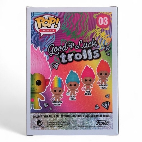 Funko Pop Good Luck Trolls Pink Troll 03 - Picture 4 of 6